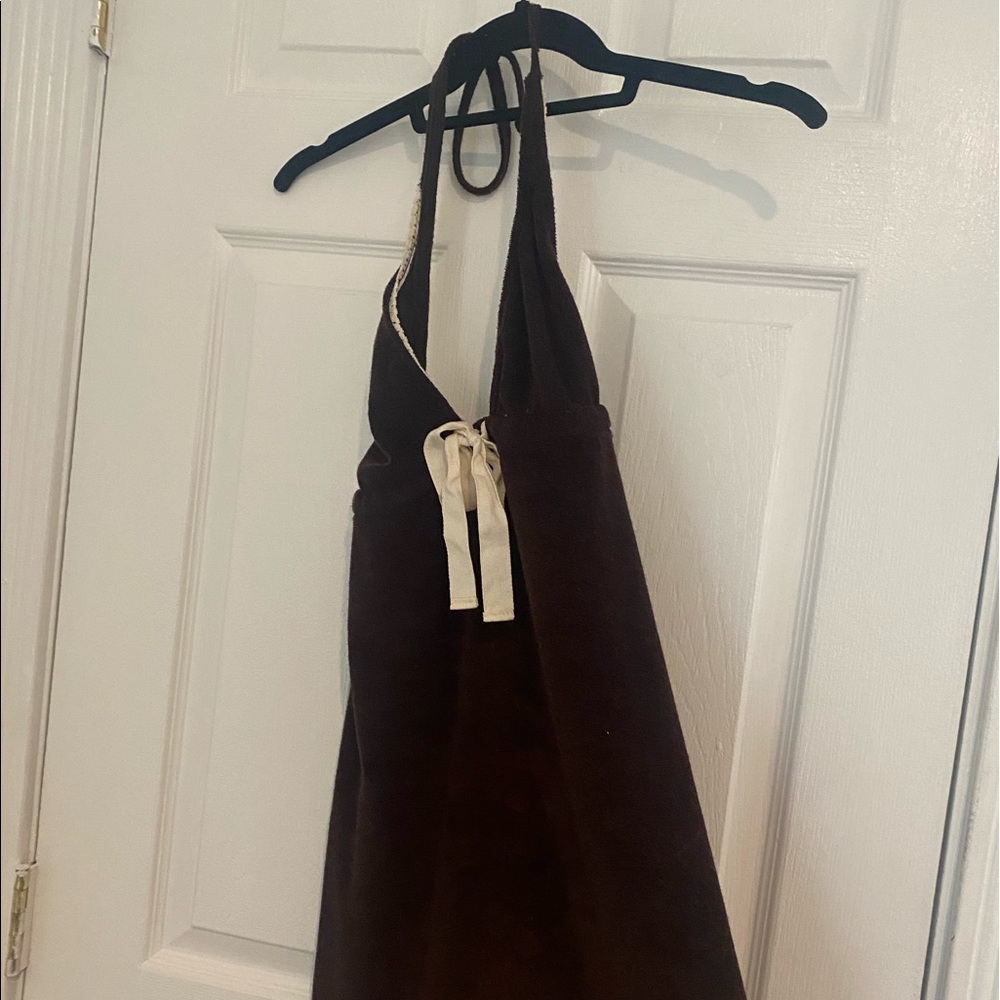 Vintage Trendy Halter Mini Dress